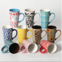 hot sales! beautiful ceramic car mugs